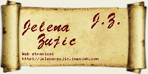 Jelena Žujić vizit kartica